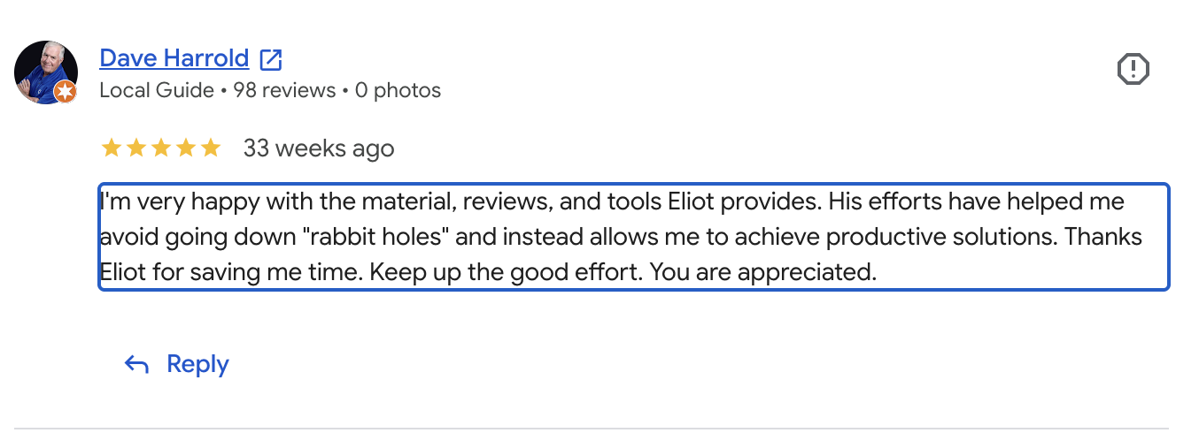 Review from Dave Harrold