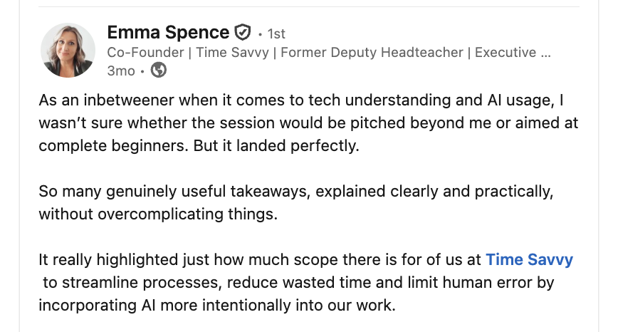 Review from Emma Spence